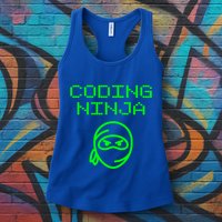 Coding Ninja Computer Programming Web Developer Coder Coding Gift Womens Tank Top