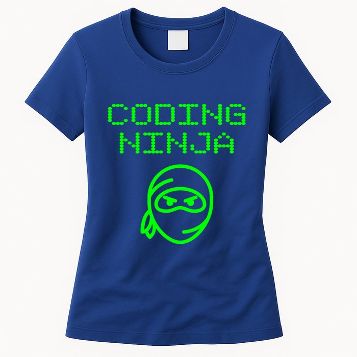 Coding Ninja Computer Programming Web Developer Coder Coding Gift Womens T-Shirt