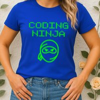 Coding Ninja Computer Programming Web Developer Coder Coding Gift Womens T-Shirt