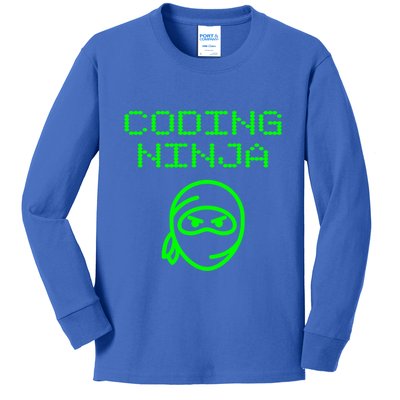 Coding Ninja Computer Programming Web Developer Coder Coding Gift Kids Long Sleeve Shirt