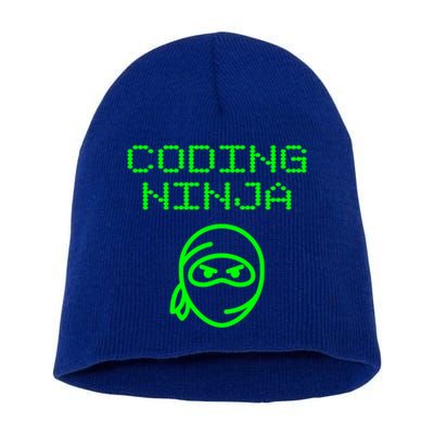 Coding Ninja Computer Programming Web Developer Coder Coding Gift Short Acrylic Beanie