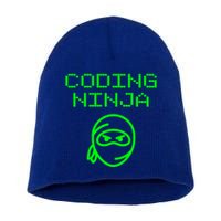 Coding Ninja Computer Programming Web Developer Coder Coding Gift Short Acrylic Beanie