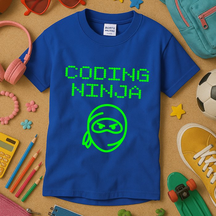 Coding Ninja Computer Programming Web Developer Coder Coding Gift Kids T-Shirt