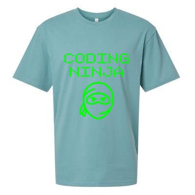 Coding Ninja Computer Programming Web Developer Coder Coding Gift Sueded Cloud Jersey T-Shirt