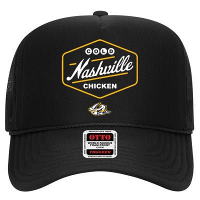 Cold Nashville Chicken High Crown Mesh Back Trucker Hat