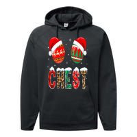 Chest Nuts Couple Christmas Pajama Chestnuts Xmas Gift Performance Fleece Hoodie