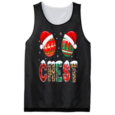 Chest Nuts Couple Christmas Pajama Chestnuts Xmas Gift Mesh Reversible Basketball Jersey Tank