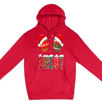 Chest Nuts Couple Christmas Pajama Chestnuts Xmas Gift Premium Pullover Hoodie