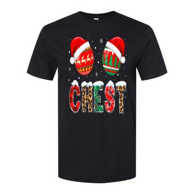 Chest Nuts Couple Christmas Pajama Chestnuts Xmas Gift Softstyle CVC T-Shirt