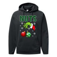 Chest Nuts Christmas Funny Matching Couple Chestnuts Performance Fleece Hoodie