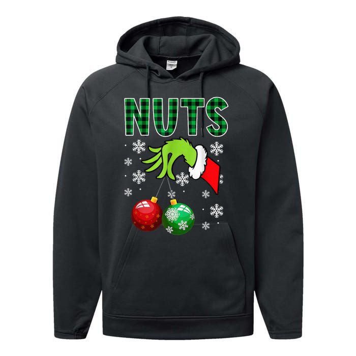 Chest Nuts Christmas Funny Matching Couple Chestnuts Performance Fleece Hoodie