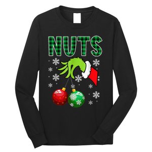 Chest Nuts Christmas Funny Matching Couple Chestnuts Long Sleeve Shirt