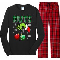 Chest Nuts Christmas Funny Matching Couple Chestnuts Long Sleeve Pajama Set