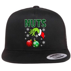 Chest Nuts Christmas Funny Matching Couple Chestnuts Flat Bill Trucker Hat