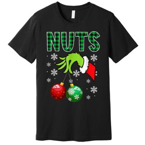 Chest Nuts Christmas Funny Matching Couple Chestnuts Premium T-Shirt