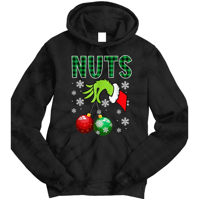 Chest Nuts Christmas Funny Matching Couple Chestnuts Tie Dye Hoodie