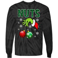 Chest Nuts Christmas Funny Matching Couple Chestnuts Tie-Dye Long Sleeve Shirt