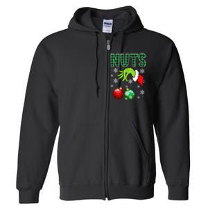 Chest Nuts Christmas Funny Matching Couple Chestnuts Full Zip Hoodie