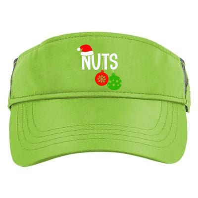 Chest Nuts Christmas Funny Matching Couple Chestnuts  Adult Drive Performance Visor