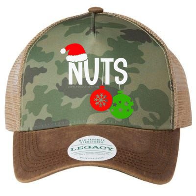 Chest Nuts Christmas Funny Matching Couple Chestnuts  Legacy Tie Dye Trucker Hat