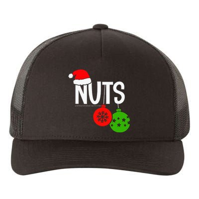 Chest Nuts Christmas Funny Matching Couple Chestnuts  Yupoong Adult 5-Panel Trucker Hat