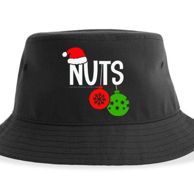 Chest Nuts Christmas Funny Matching Couple Chestnuts  Sustainable Bucket Hat