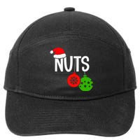 Chest Nuts Christmas Funny Matching Couple Chestnuts  7-Panel Snapback Hat