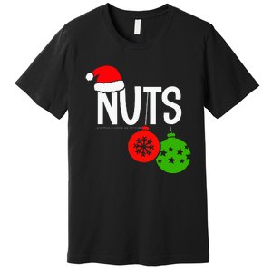 Chest Nuts Christmas Funny Matching Couple Chestnuts  Premium T-Shirt