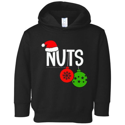 Chest Nuts Christmas Funny Matching Couple Chestnuts  Toddler Hoodie