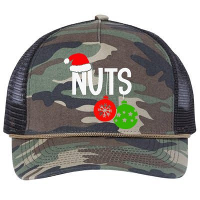 Chest Nuts Christmas Funny Matching Couple Chestnuts  Retro Rope Trucker Hat Cap