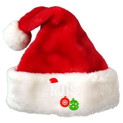 Chest Nuts Christmas Funny Matching Couple Chestnuts  Premium Christmas Santa Hat