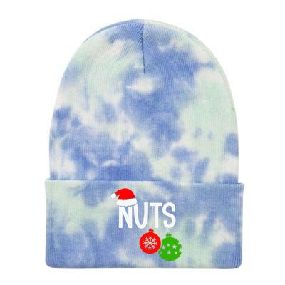 Chest Nuts Christmas Funny Matching Couple Chestnuts  Tie Dye 12in Knit Beanie