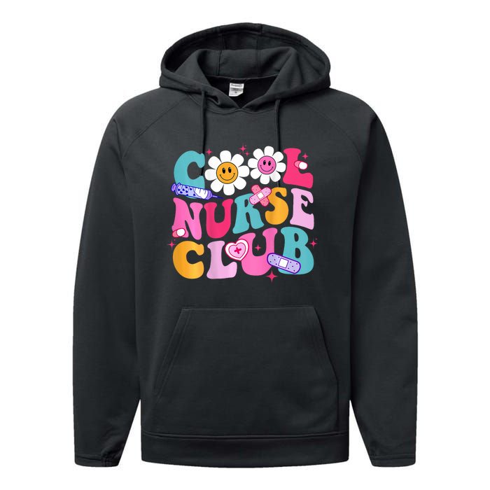 Cool Nurse Club Healthcare Nurse Life Performance Fleece Hoodie