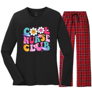 Cool Nurse Club Healthcare Nurse Life Women's Long Sleeve Flannel Pajama Set 