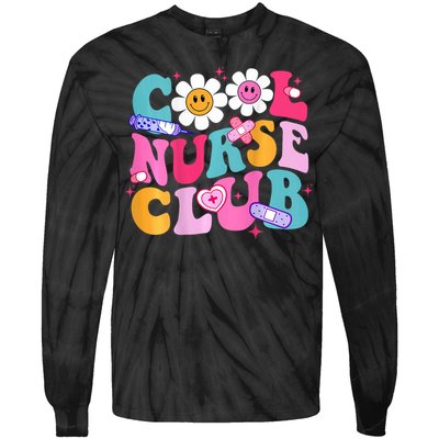 Cool Nurse Club Healthcare Nurse Life Tie-Dye Long Sleeve Shirt