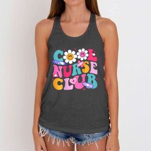 Cool Nurse Club Healthcare Nurse Life Women's Knotted Racerback Tank