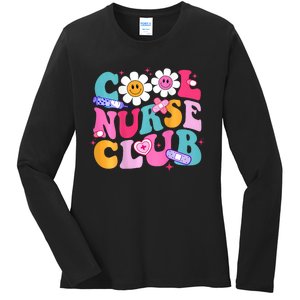 Cool Nurse Club Healthcare Nurse Life Ladies Long Sleeve Shirt