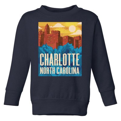 Charlotte North Carolina City Sunset Toddler Sweatshirt