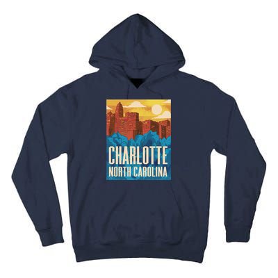 Charlotte North Carolina City Sunset Tall Hoodie