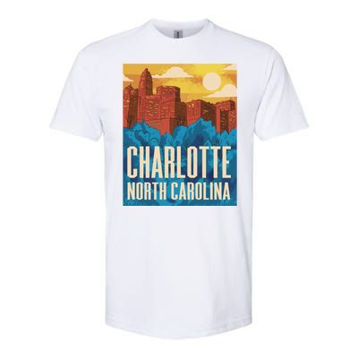 Charlotte North Carolina City Sunset Softstyle CVC T-Shirt