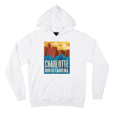 Charlotte North Carolina City Sunset Hoodie