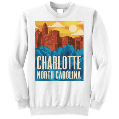 Charlotte North Carolina City Sunset Sweatshirt