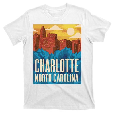 Charlotte North Carolina City Sunset T-Shirt