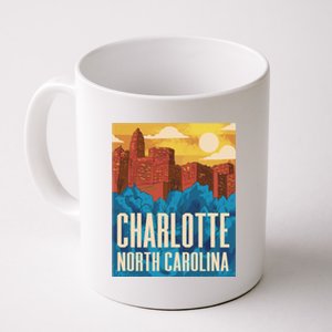 Charlotte North Carolina City Sunset Coffee Mug