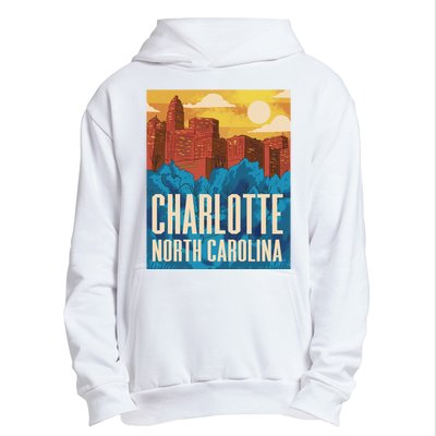 Charlotte North Carolina City Sunset Urban Pullover Hoodie