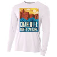 Charlotte North Carolina City Sunset Cooling Performance Long Sleeve Crew