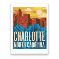 Charlotte North Carolina City Sunset Poster