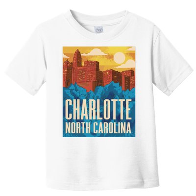 Charlotte North Carolina City Sunset Toddler T-Shirt