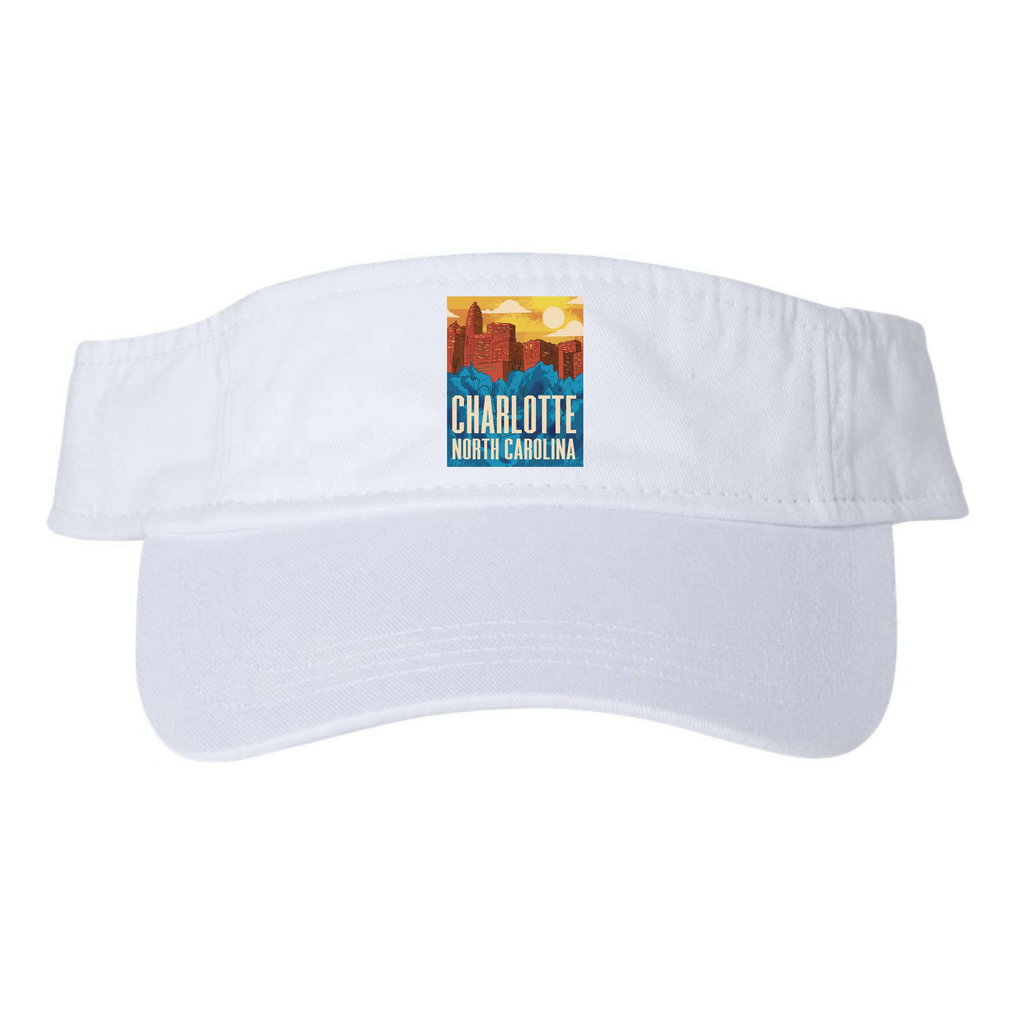 Charlotte North Carolina City Sunset Visor