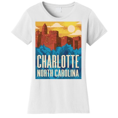 Charlotte North Carolina City Sunset Women's T-Shirt